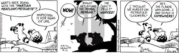 Over the Hedge on Wednesday September 11, 1996 Comic Strip