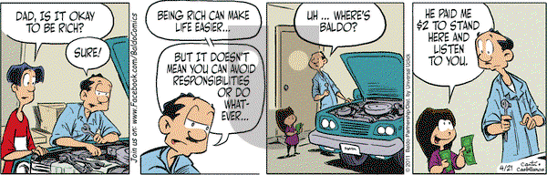 Baldo on Thursday April 21, 2011 Comic Strip