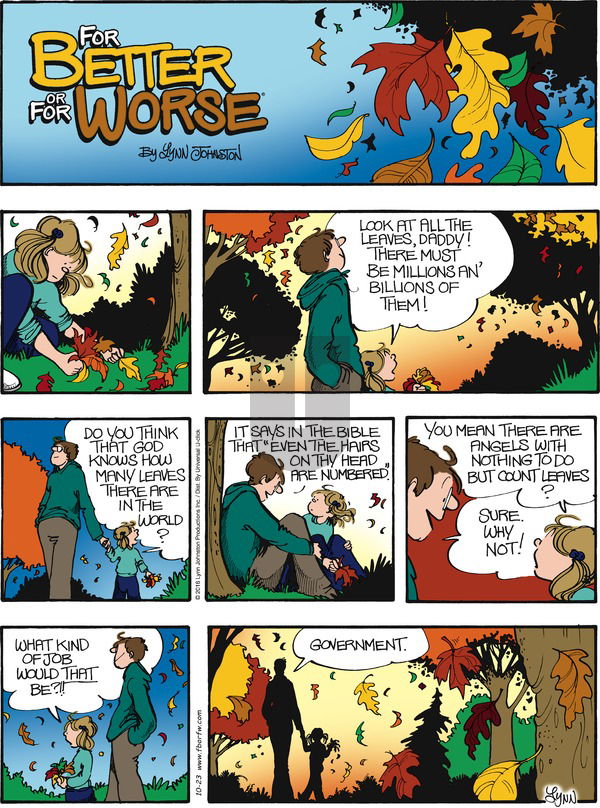 For Better or For Worse - Sunday October 23, 2016 Comic Strip