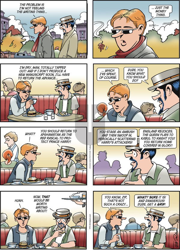 Doonesbury on Sunday November 25, 2012 Comic Strip