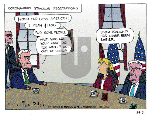 Ted Rall on Monday February 8, 2021 Comic Strip