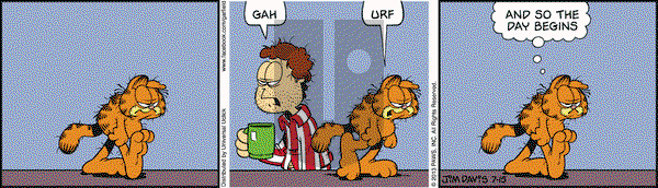Garfield on Monday July 15, 2013 Comic Strip