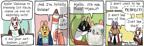 Breaking Cat News - Thursday April 1, 2021 Comic Strip