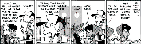 FoxTrot on Tuesday June 19, 2001 Comic Strip