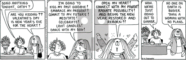 Cathy Classics - Thursday February 15, 2024 Comic Strip