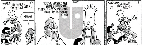 Frazz on Monday November 19, 2001 Comic Strip