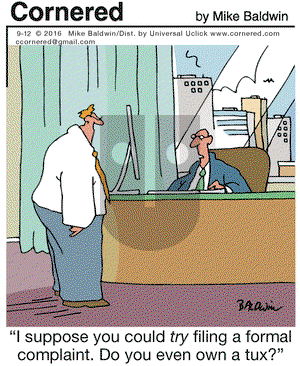 Cornered on Monday September 12, 2016 Comic Strip