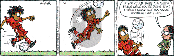Cleats - Wednesday November 2, 2005 Comic Strip