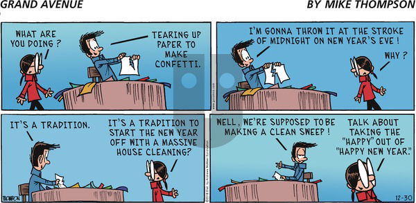 Grand Avenue on Sunday December 30, 2018 Comic Strip
