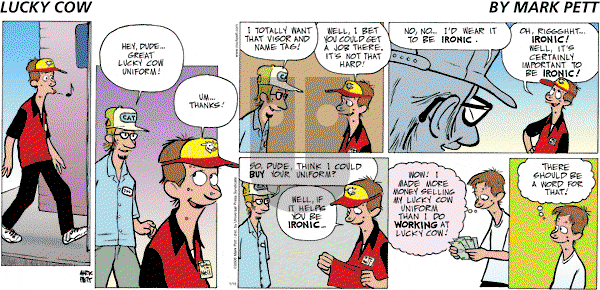 Lucky Cow on Sunday January 15, 2006 Comic Strip