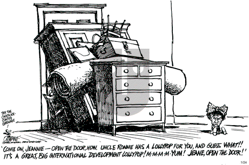 Pat Oliphant on Thursday January 24, 1985 Comic Strip