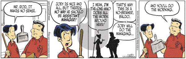 Baldo on Monday December 9, 2013 Comic Strip