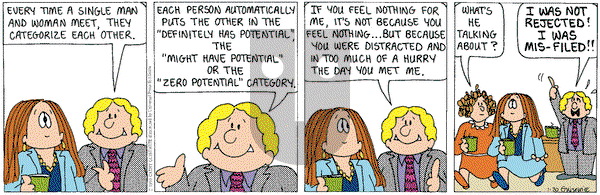 Cathy Classics on Saturday January 30, 1999 Comic Strip