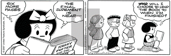 Nancy on Wednesday August 8, 2007 Comic Strip