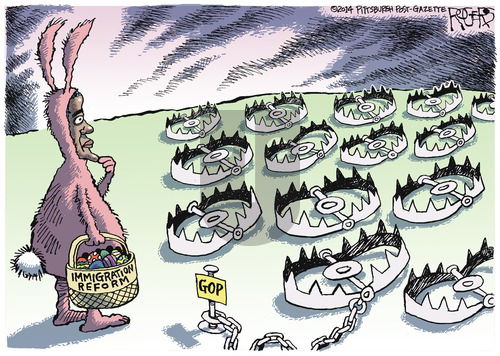 Rob Rogers on Sunday April 20, 2014 Comic Strip