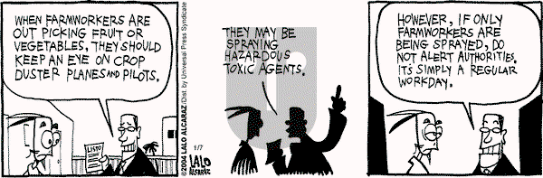 La Cucaracha on Wednesday January 7, 2004 Comic Strip