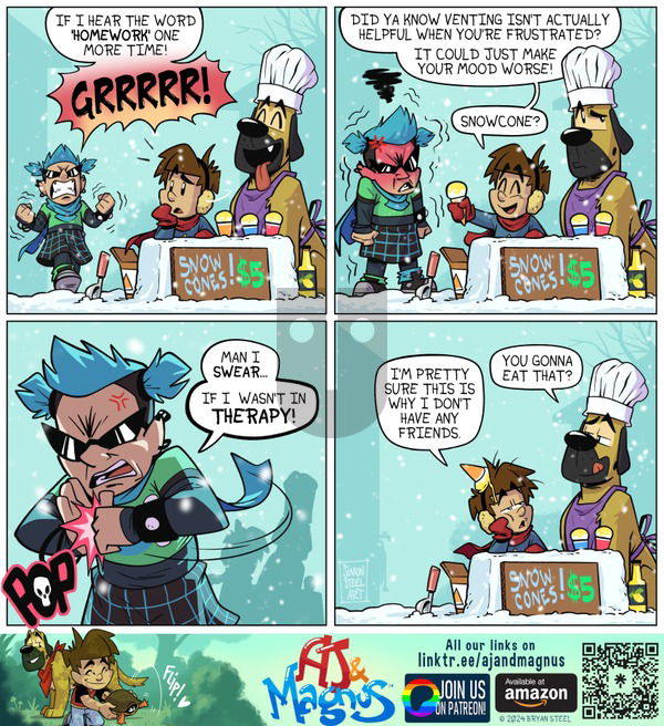 AJ and Magnus on Sunday December 15, 2024 Comic Strip