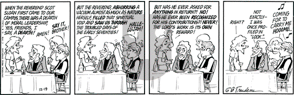 Doonesbury on Friday December 19, 1975 Comic Strip