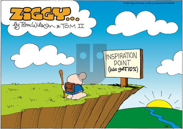 Ziggy on Sunday January 16, 2005 Comic Strip