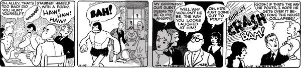 Alley Oop on Wednesday April 19, 1939 Comic Strip