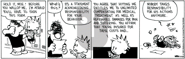 Calvin and Hobbes on Monday October 25, 1993 Comic Strip