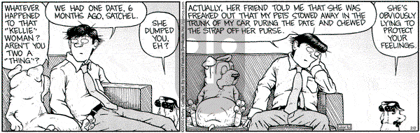 Get Fuzzy on Wednesday February 2, 2000 Comic Strip