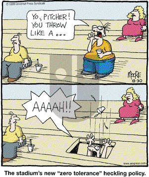 In the Bleachers on Tuesday June 5, 2001 Comic Strip