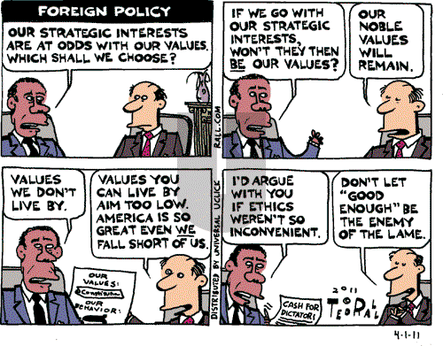 Ted Rall on Friday April 1, 2011 Comic Strip