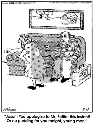 Close to Home on Thursday August 15, 1996 Comic Strip