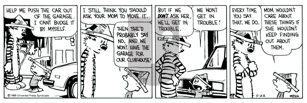Calvin and Hobbes on Monday May 22, 1989 Comic Strip
