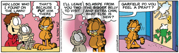 Garfield on Thursday July 1, 1999 Comic Strip