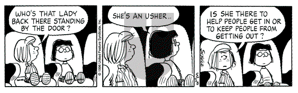Peanuts on Tuesday May 28, 1996 Comic Strip