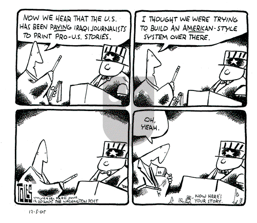 Tom Toles on Monday December 5, 2005 Comic Strip