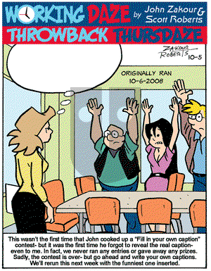 Working Daze - Thursday October 5, 2023 Comic Strip
