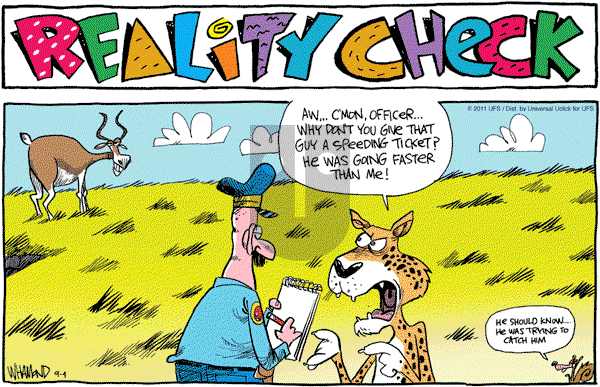 Reality Check on Sunday September 4, 2011 Comic Strip