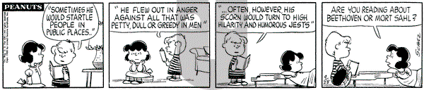 Peanuts on Wednesday September 28, 1960 Comic Strip
