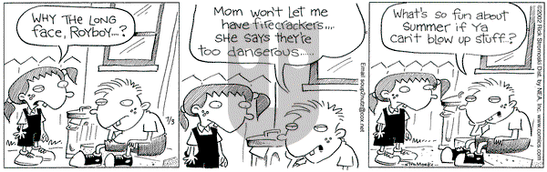 Soup to Nutz - Old on Wednesday July 3, 2002 Comic Strip