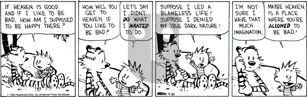 Calvin and Hobbes - Thursday September 30, 1993 Comic Strip