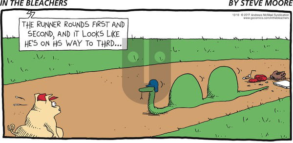 In the Bleachers on Sunday December 10, 2017 Comic Strip