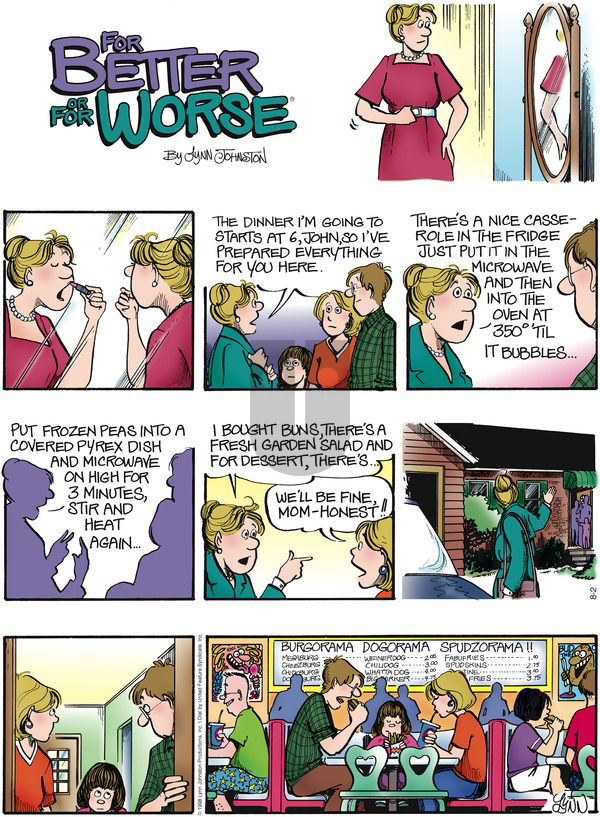 For Better or For Worse on Sunday August 2, 1998 Comic Strip