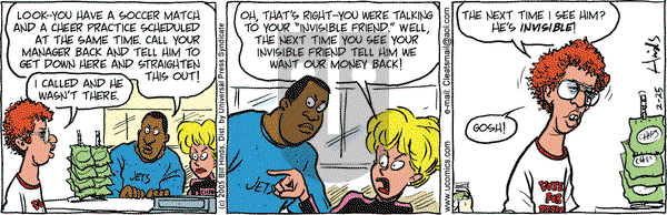 Cleats on Friday February 25, 2005 Comic Strip