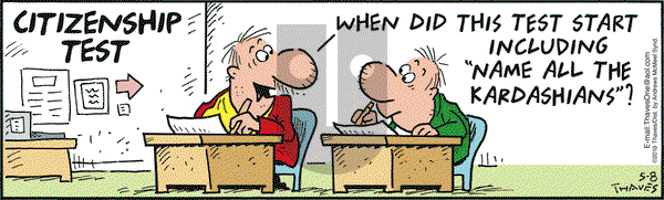 Frank and Ernest on Wednesday May 8, 2019 Comic Strip