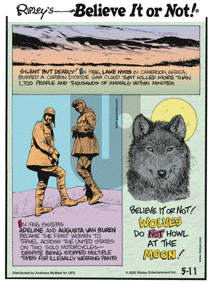 Ripley's Believe It or Not on Monday May 11, 2020 Comic Strip