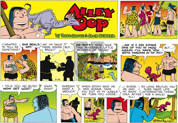 Alley Oop on Sunday August 26, 2001 Comic Strip