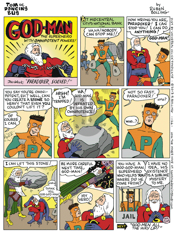 Tom the Dancing Bug on Friday February 22, 2013 Comic Strip