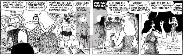 Alley Oop on Friday December 29, 1972 Comic Strip