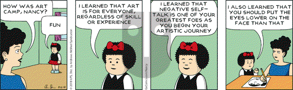 Nancy on Monday August 13, 2018 Comic Strip