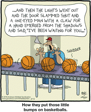 In the Bleachers on Tuesday February 13, 2018 Comic Strip