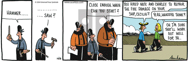 Overboard on Monday October 18, 2004 Comic Strip