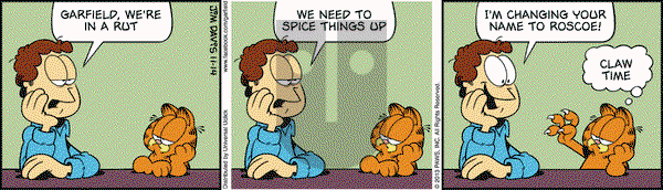 Garfield on Thursday November 14, 2013 Comic Strip